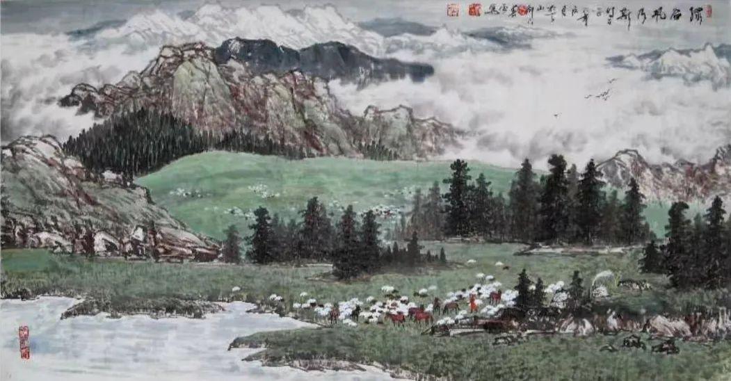 「津门网」吴春雪:在传承中探索新疆山水画