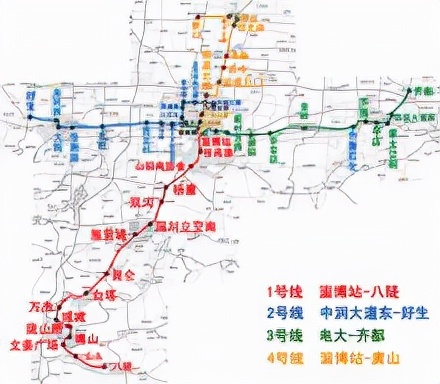 淄博轨道交通规划图图片