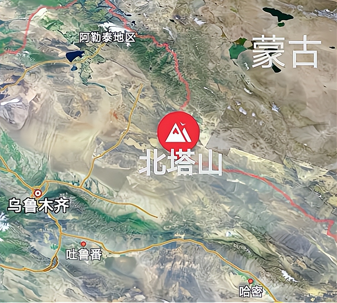 中国北塔山地图图片