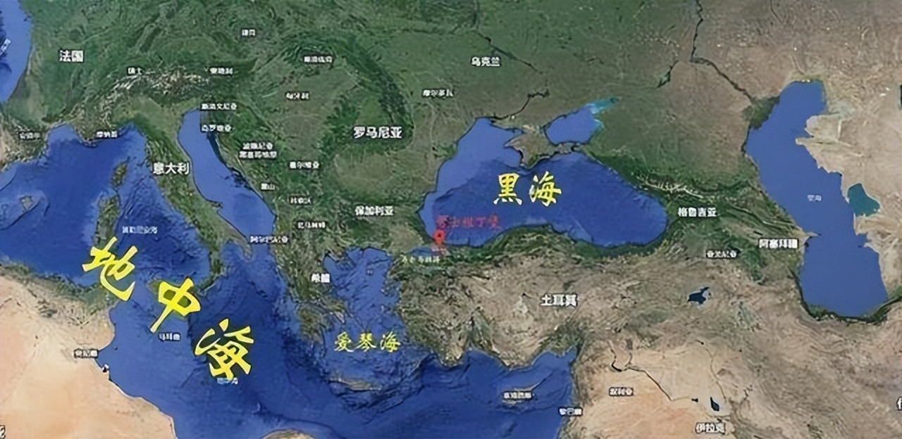 黑海海沟地图图片