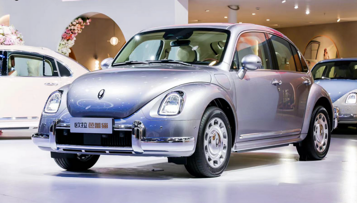 98万元,2023款欧拉芭蕾猫暖心上市,闪耀上海车展