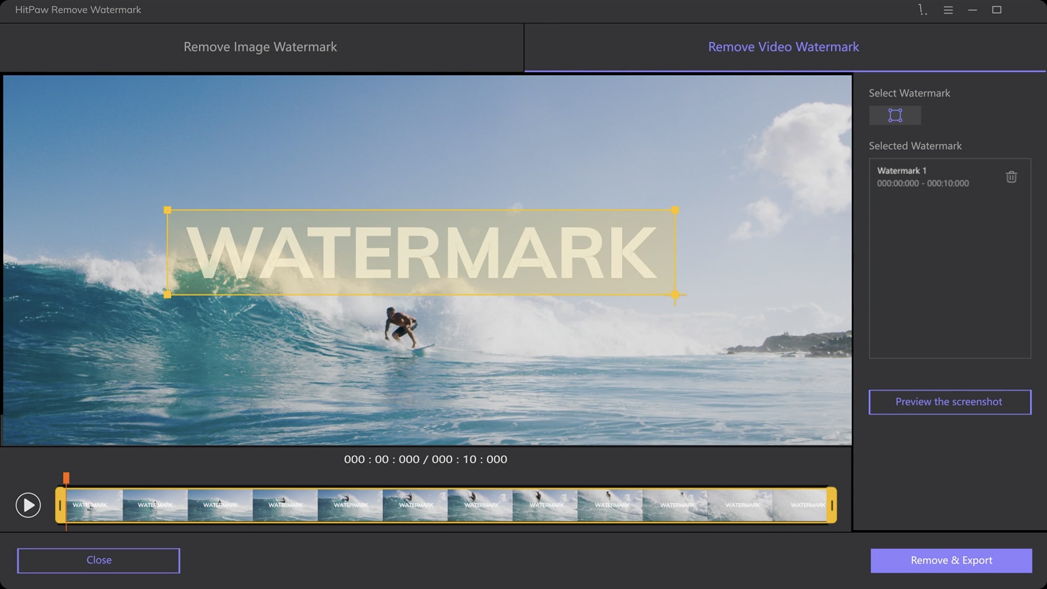 hitpaw watermark remover mac 破解版下载 图片视频去水印工具