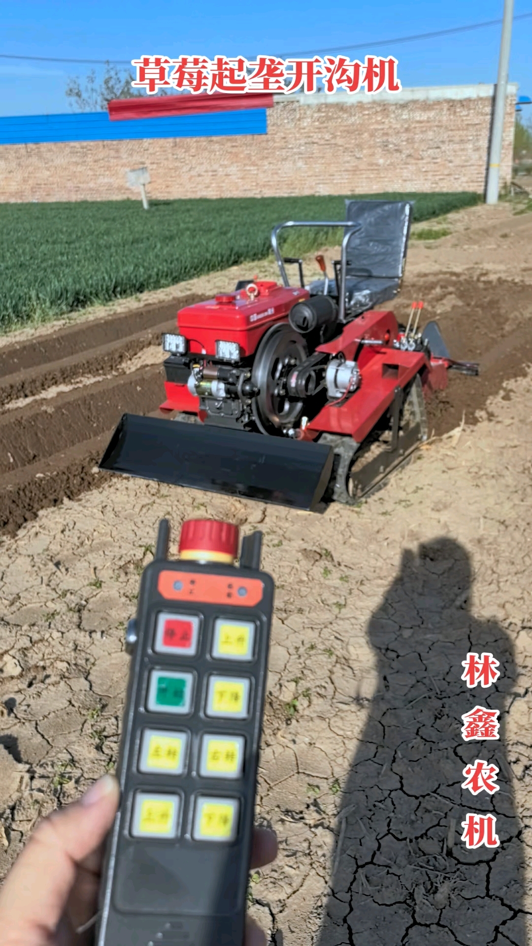 草莓起垄开沟一体机!