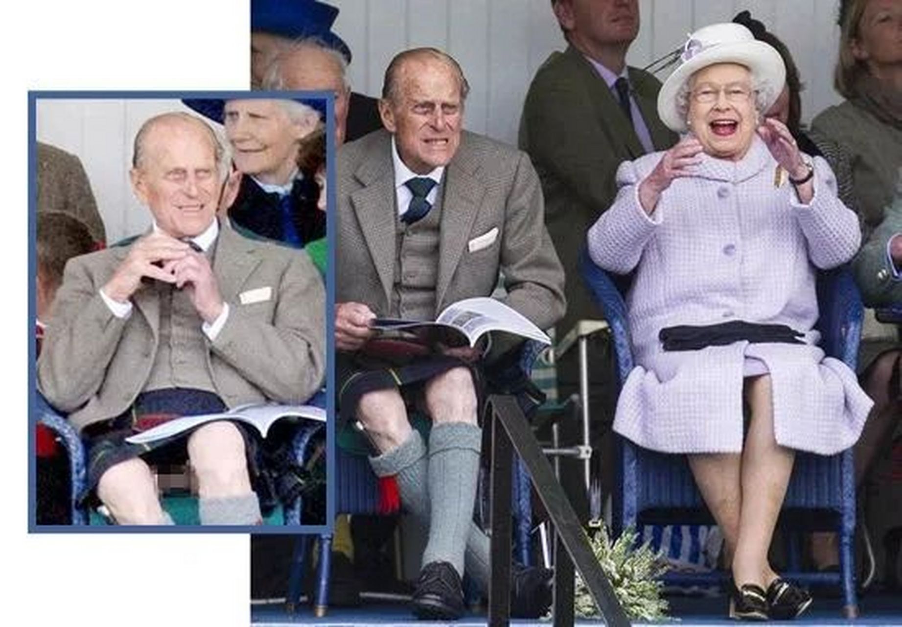 穿苏格兰裙走光,菲利普亲王社死名场面 苏格兰格子裙起源于一种叫做