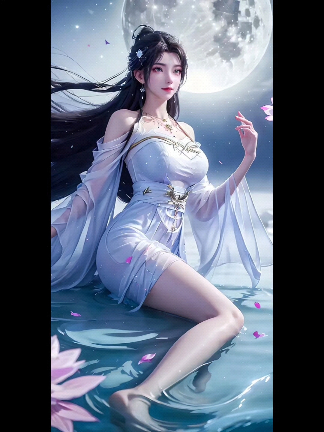 ai国漫女神之月下仙子,清漪