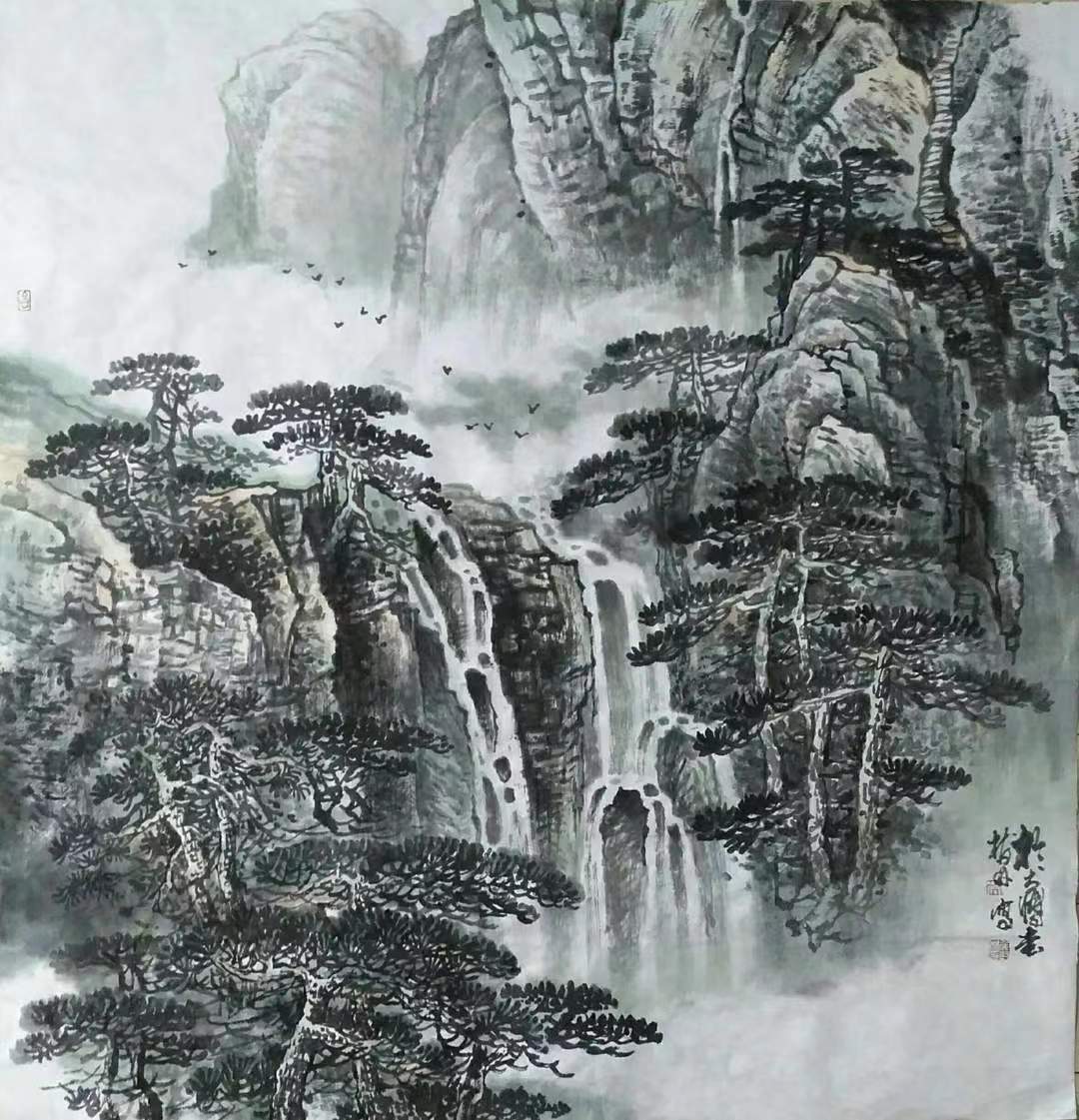 中国当代名画家侯树林