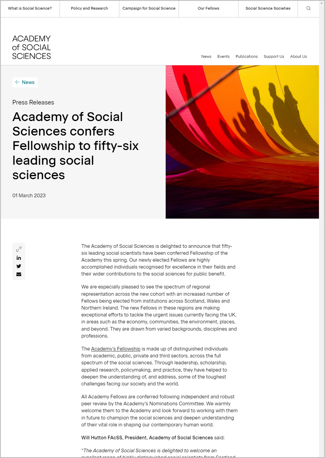 厉害了!龙花楼教授当选英国社会科学院院士!