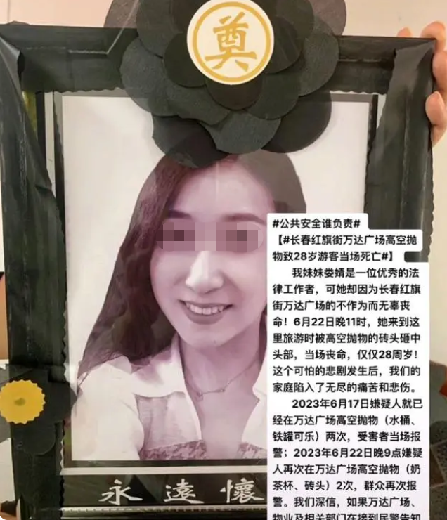 北京28歲女律師去長春,當晚被高拋磚頭砸中,嫌疑人自稱有精神病