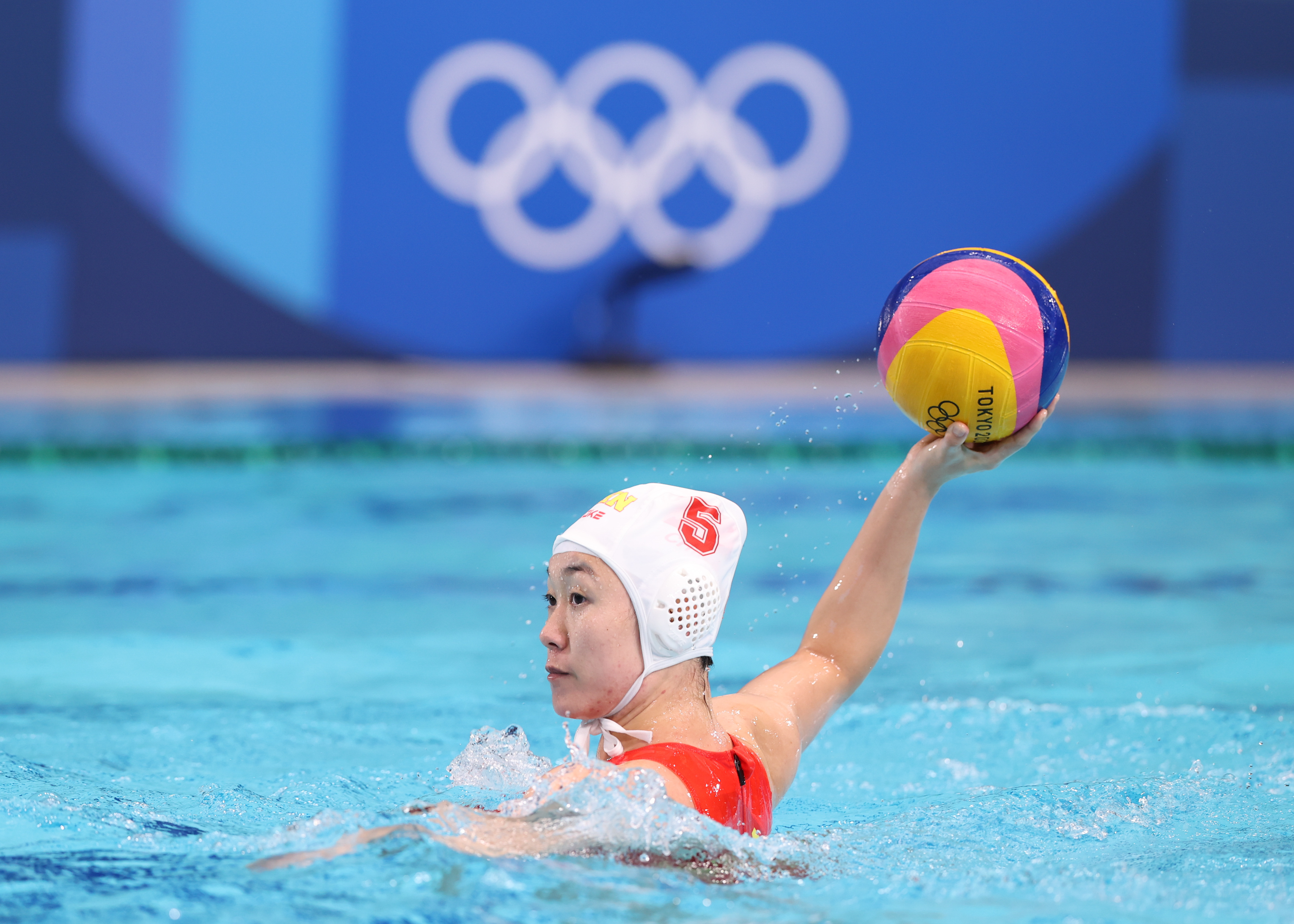 水球——中国不敌俄罗斯运动员