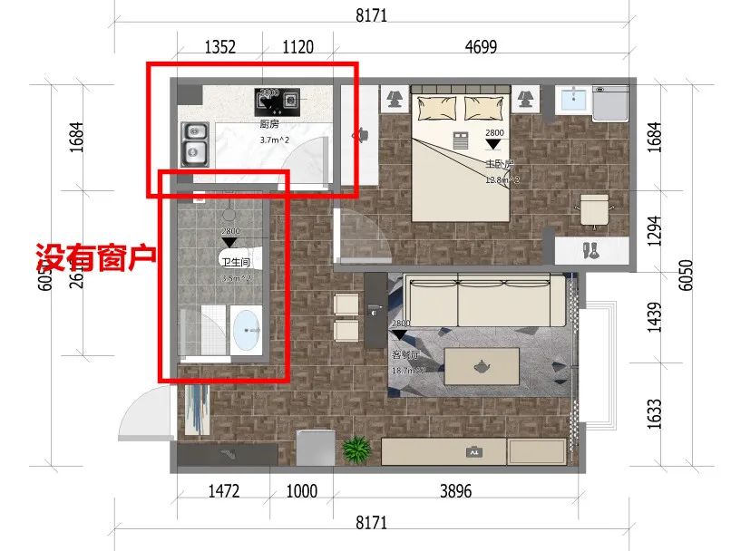 暗厨暗卫,长走廊,坑爹户型改造后让人惊叹:太神了!