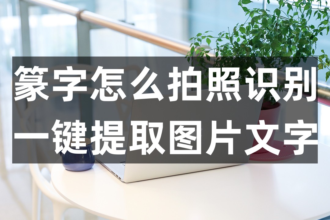 篆字怎么拍照识别?一键提取图片文字