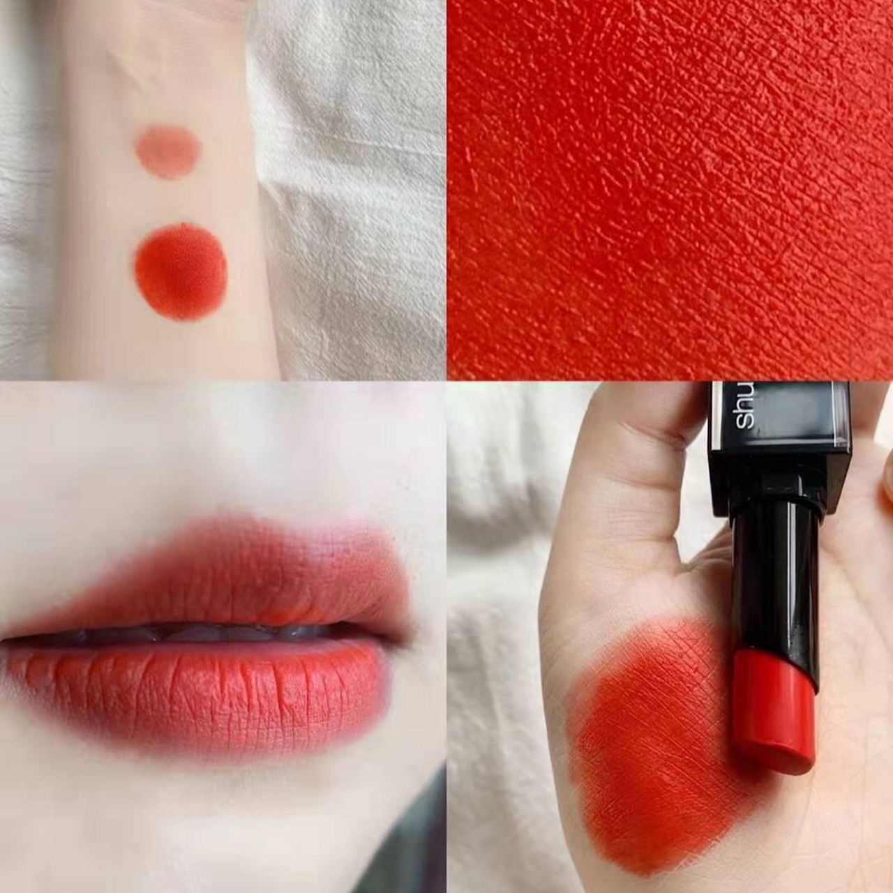 植村秀or570是一支很元气的血橙色,是我觉得夏天里必不可少的颜色.