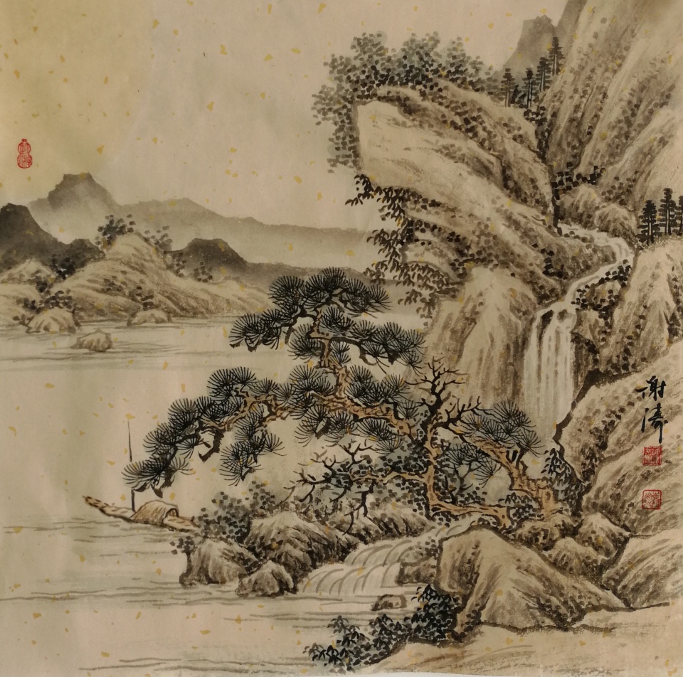 谢涛先生国画山水艺术作品欣赏