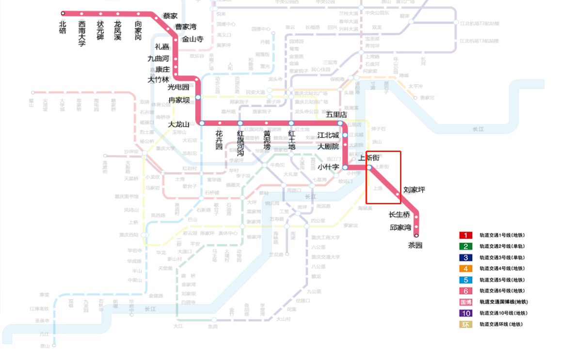 茶园轻轨6号线线路图图片