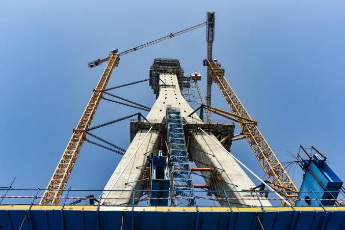 壮观!滁州这座大桥主塔封顶!