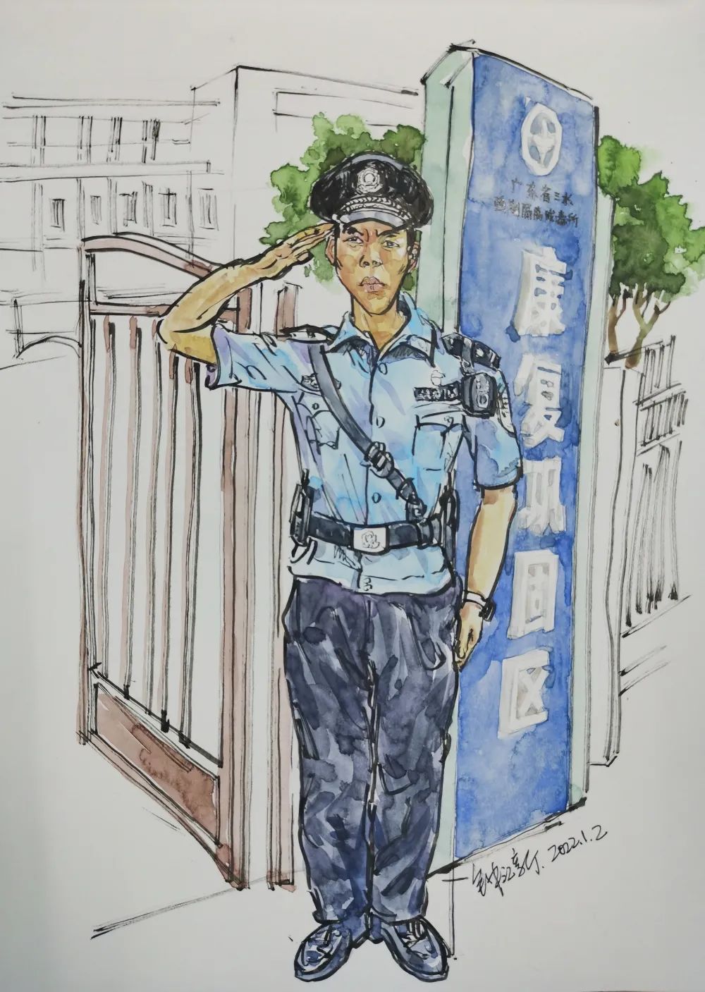 警察节特辑 一组速写作品告诉你,人民警察的优秀品质