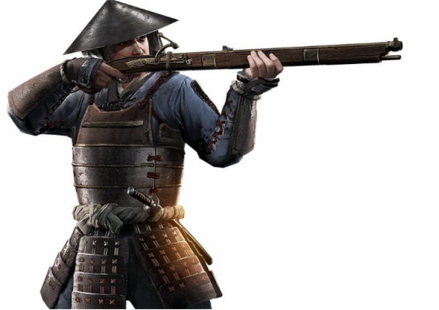 使用铁炮的日本士兵