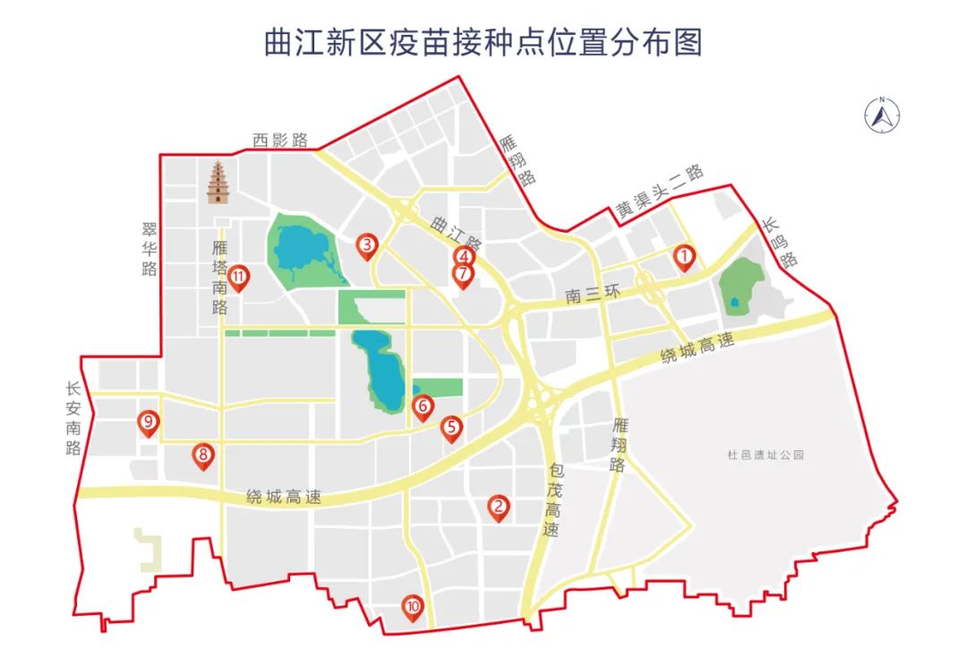 西安市曲江区地图图片