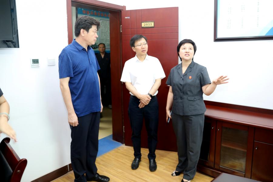 省高院党组副书记,副院长管应时调研指导盐湖区法院工作