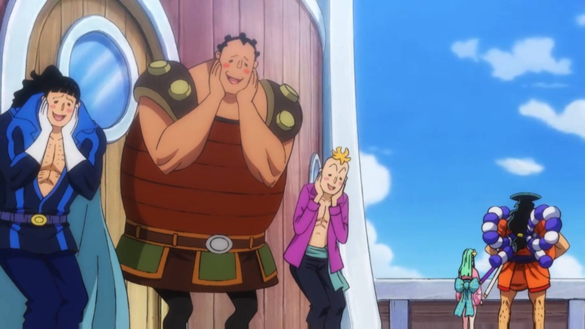 海贼王964集:天月时与御田秀恩爱,小马哥很好奇,桃之助出生了