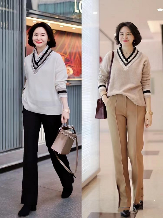 这才是50岁女人的穿衣榜样,不扮嫩,不做作,也美得高级优雅