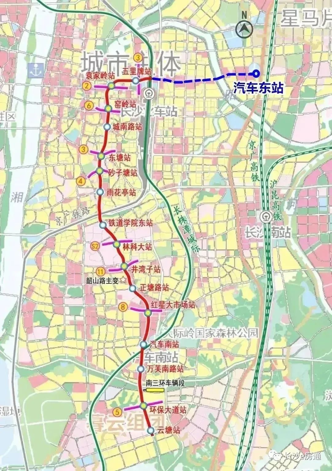 长沙11号线地铁线路图图片