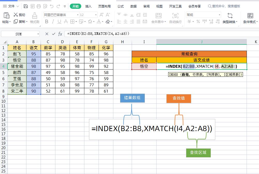 INDEX+XMATCH函数组合才是Excel中强大的数据匹配和查找方式