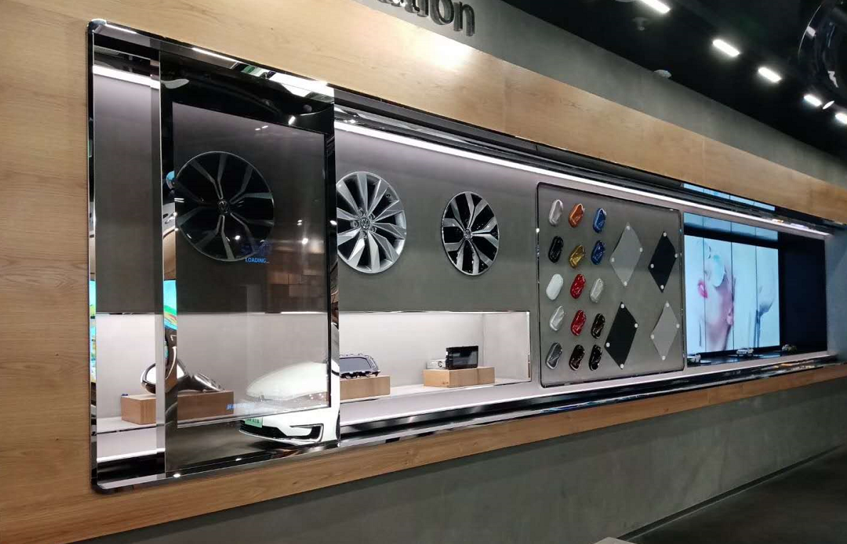 数字oled滑轨屏互动展示提升展厅科技感