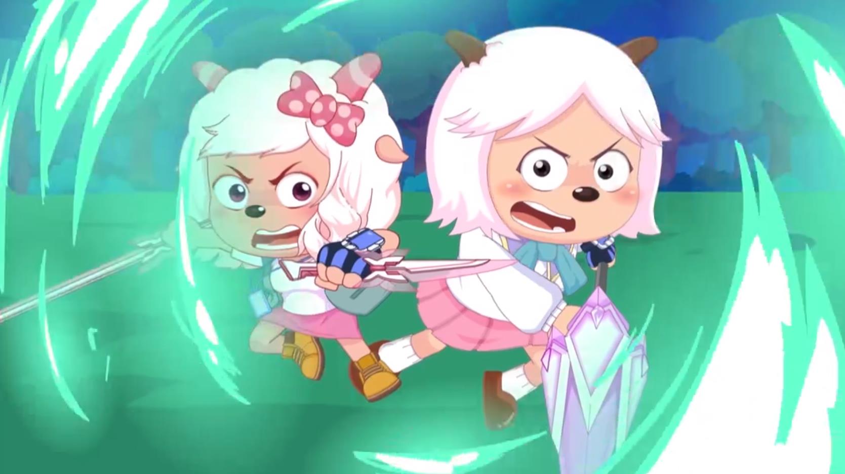 美羊羊官方拟人曝光,粉毛美少女太可爱,"喜美"情侣配色绝了