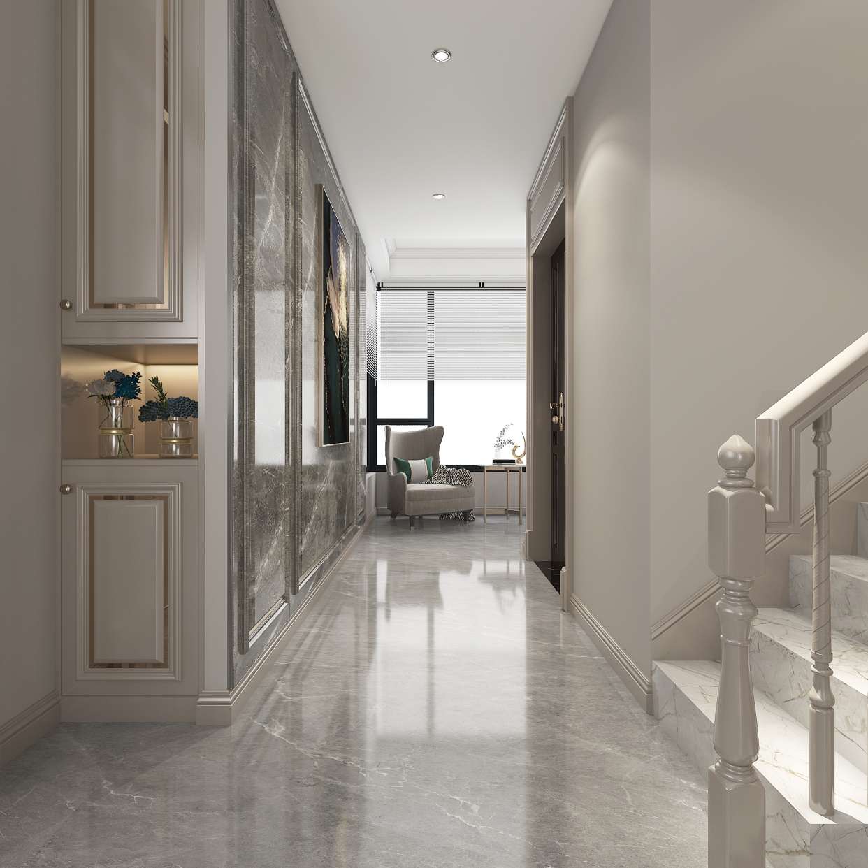 就掌灯200㎡美式轻奢装修设计