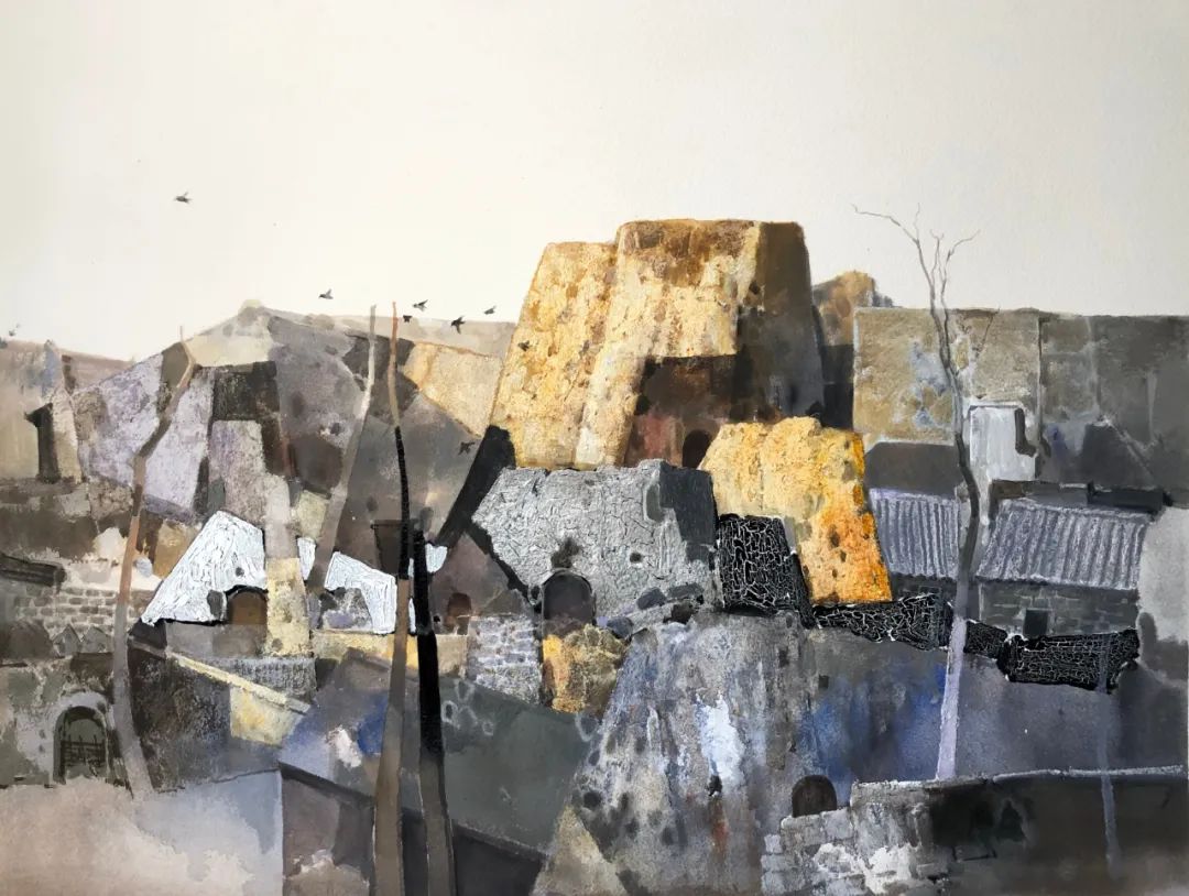 浙师大美术学院潘江龙教授2021年《右卫镇的风景》系列水彩作品