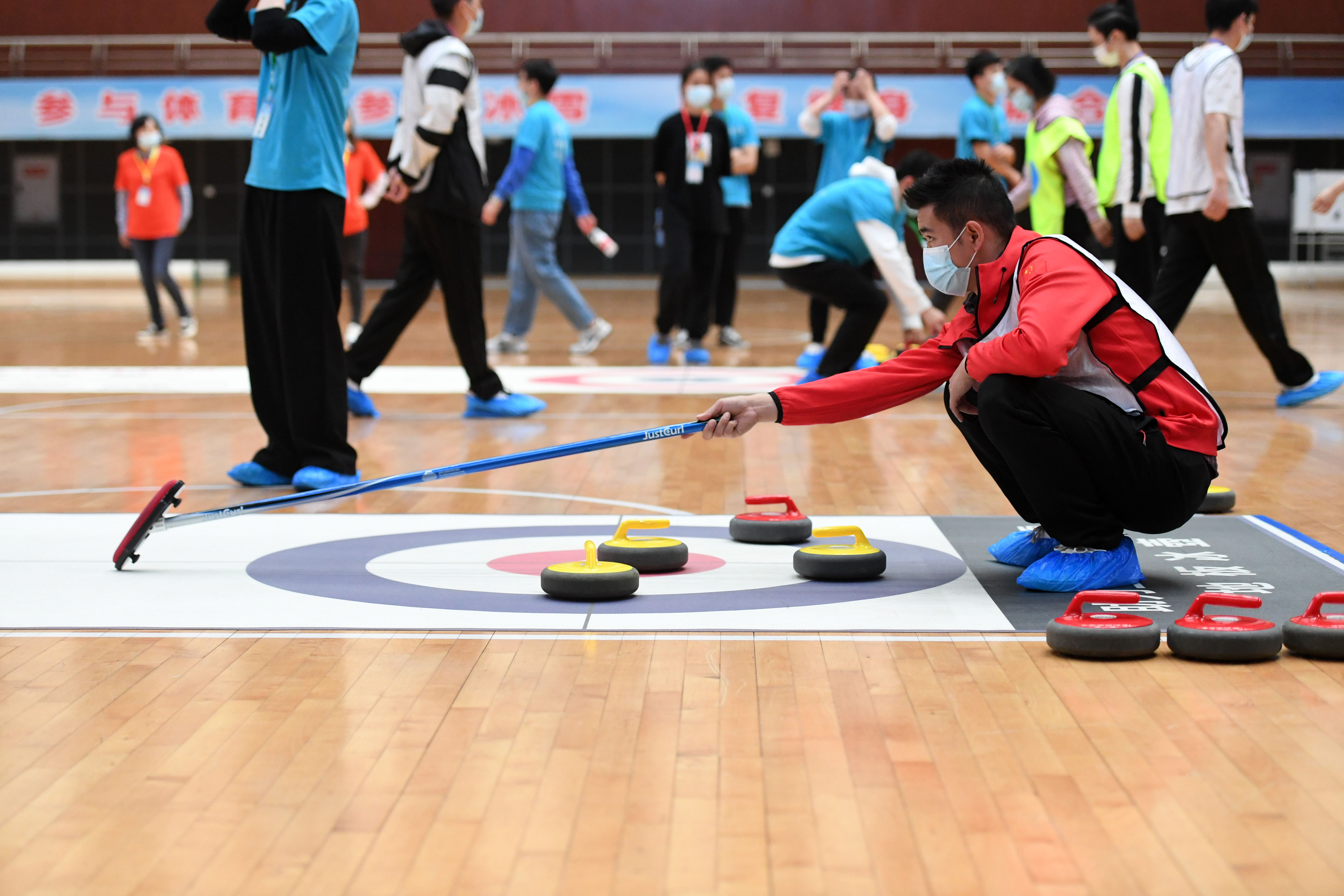 冰壶——2021重庆市残疾人旱地冰壶联赛分站赛落幕(2)