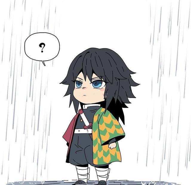 《鬼灭之刃》角色与下雨天,蛇柱和恋柱秀恩爱,富冈义勇被讨厌了