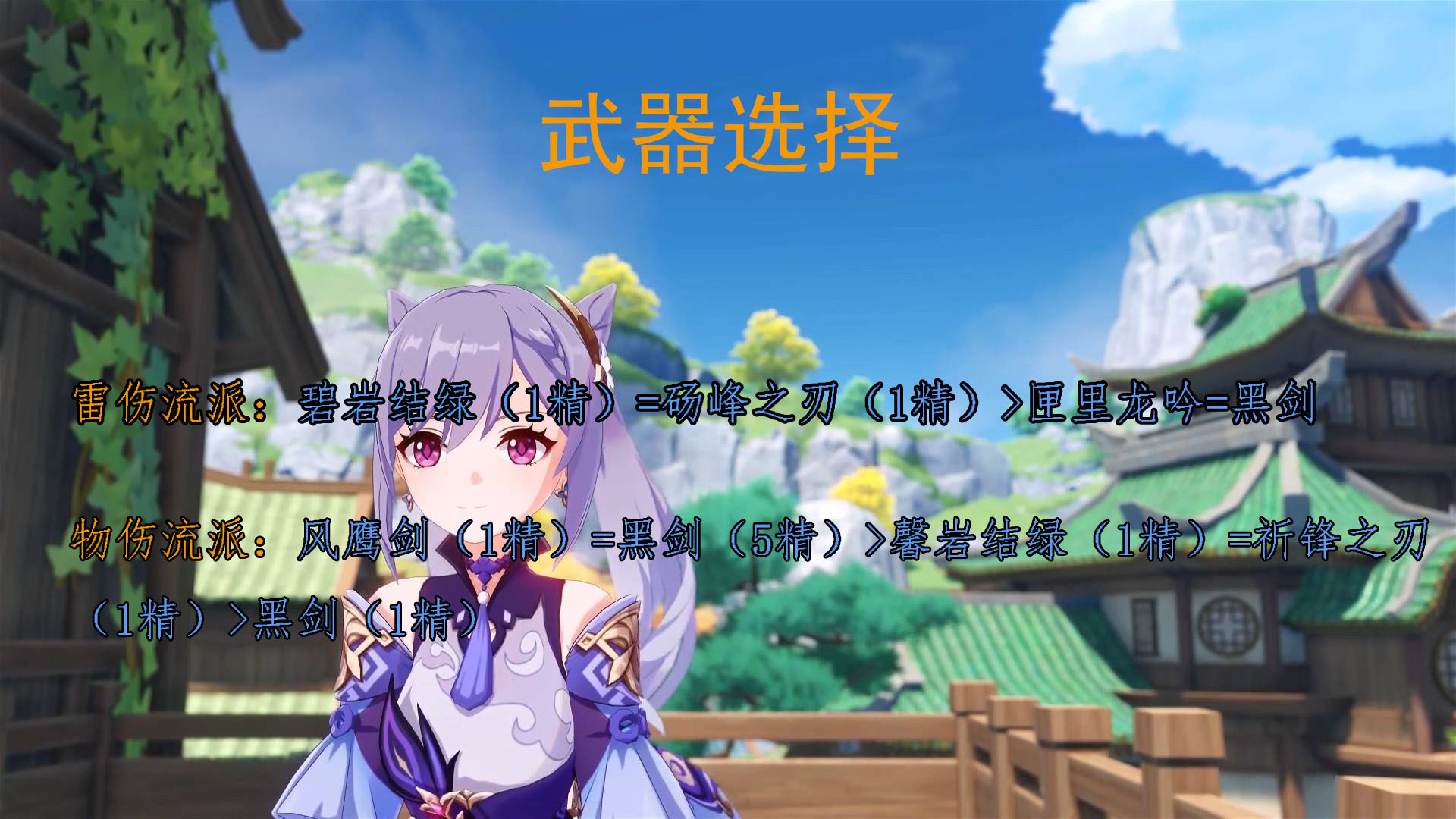 原神:"屁斜剑法"传承人,刻晴攻略详解,保证你会爱上她