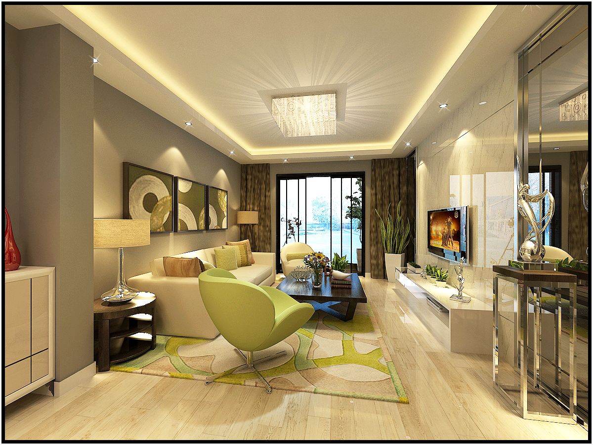 【鹏晨装饰】天池圣居94平现代简约风格装修效果图