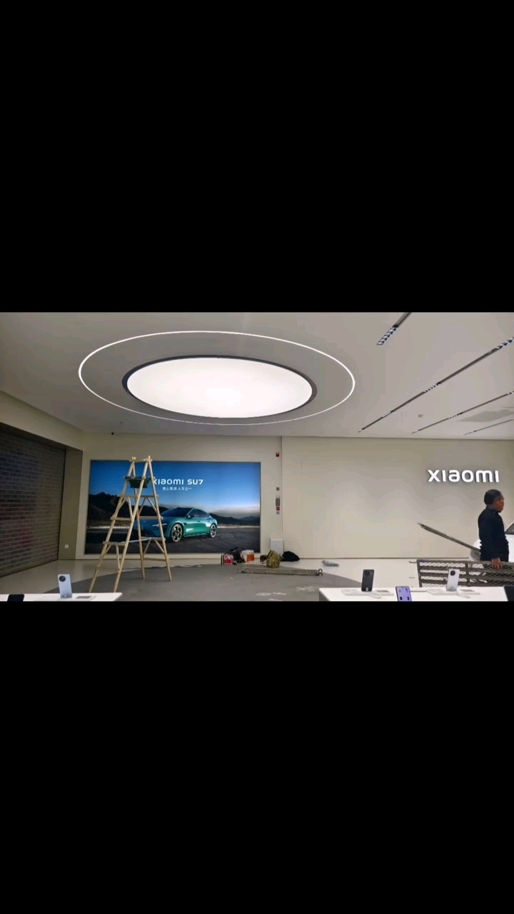 大堂软膜天花白膜圆形