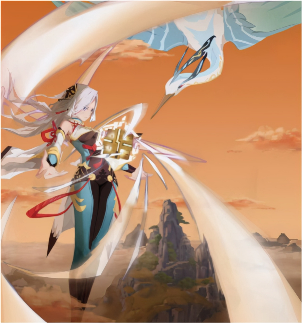 原神:神鹤解压包流出,模型堪比白色史莱姆,玩家:又一个大姐姐