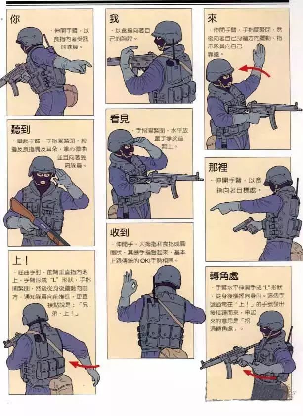 【冬训云课堂】特警战术手语解读