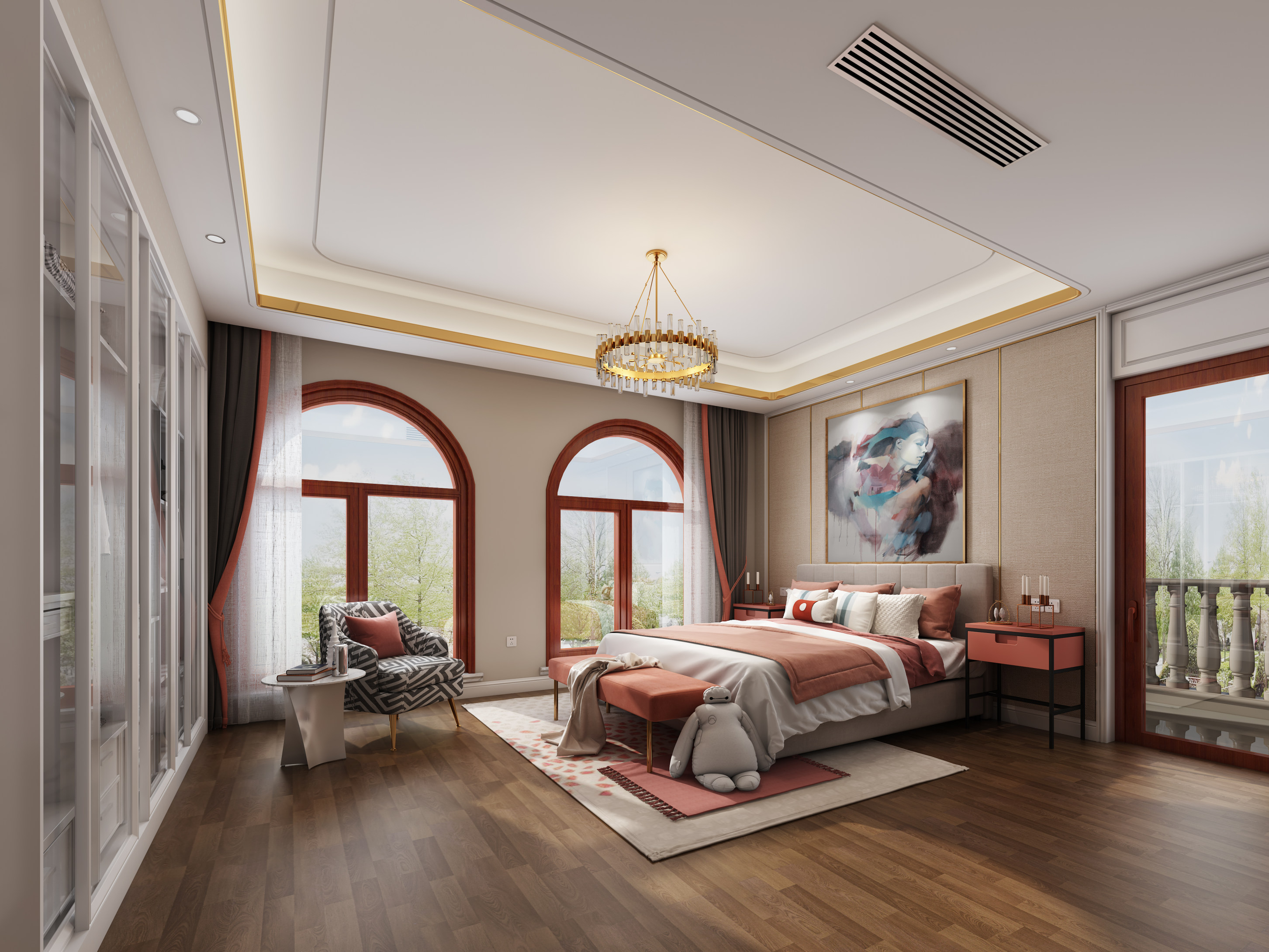 富饶天下240平米传统中式风格别墅装修效果图