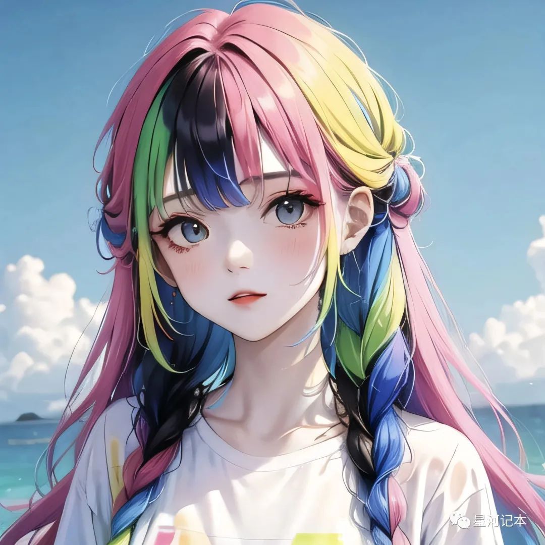 女生头像|超甜彩虹女孩