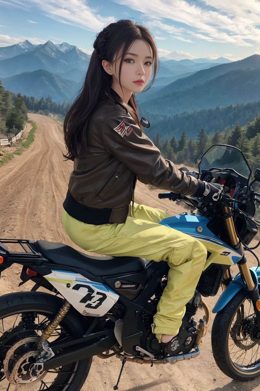 ai绘画:机车女孩,英姿飒爽!爱了爱了!