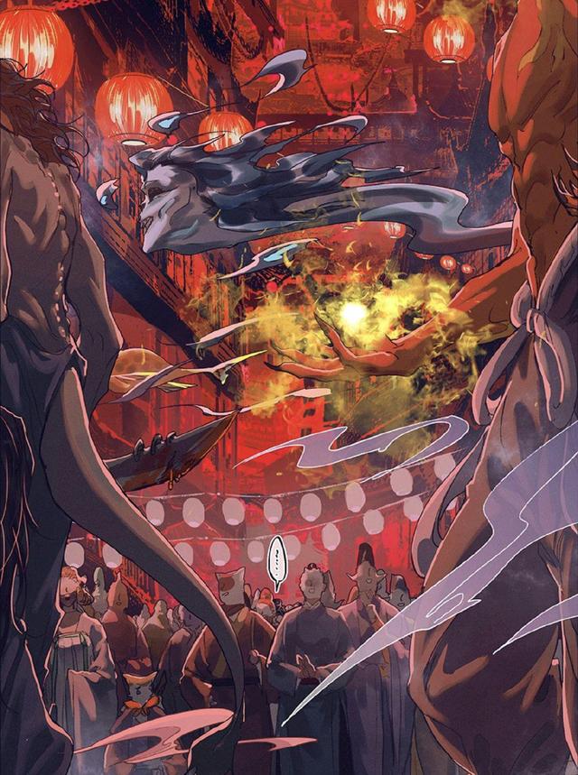 《天官赐福》漫画又上新高度,鬼市场景美哭,花城换衣服心机满满