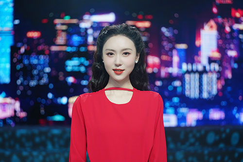 主持人巨雪主持中国教育电视台《风华少年》少儿原创综合类节目