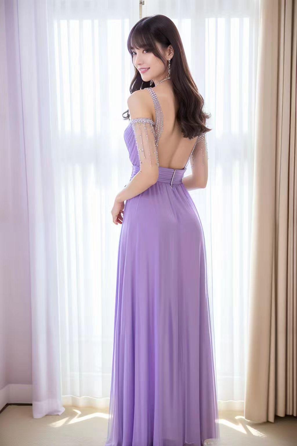 ai提词咒语——紫衣女神的微笑