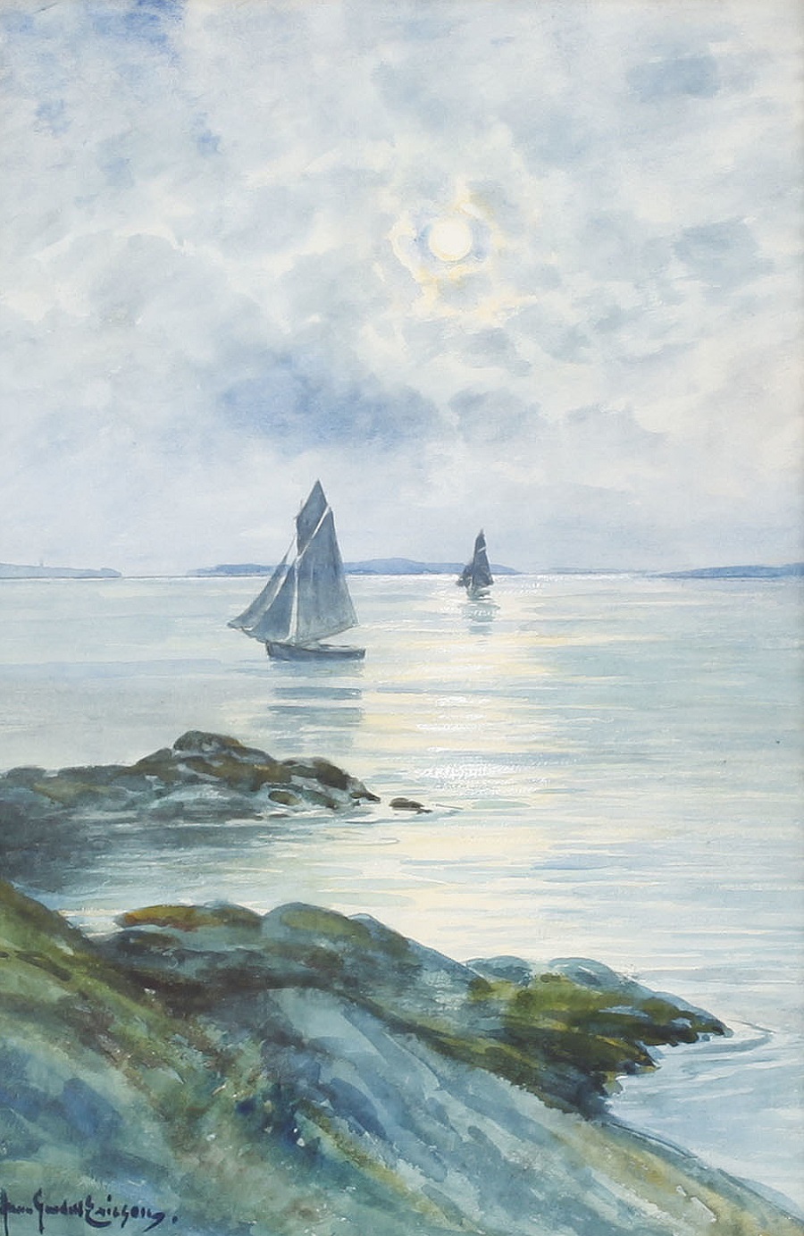 水彩画里的"树景水景",真是美啊︱瑞典annagardellericson作品