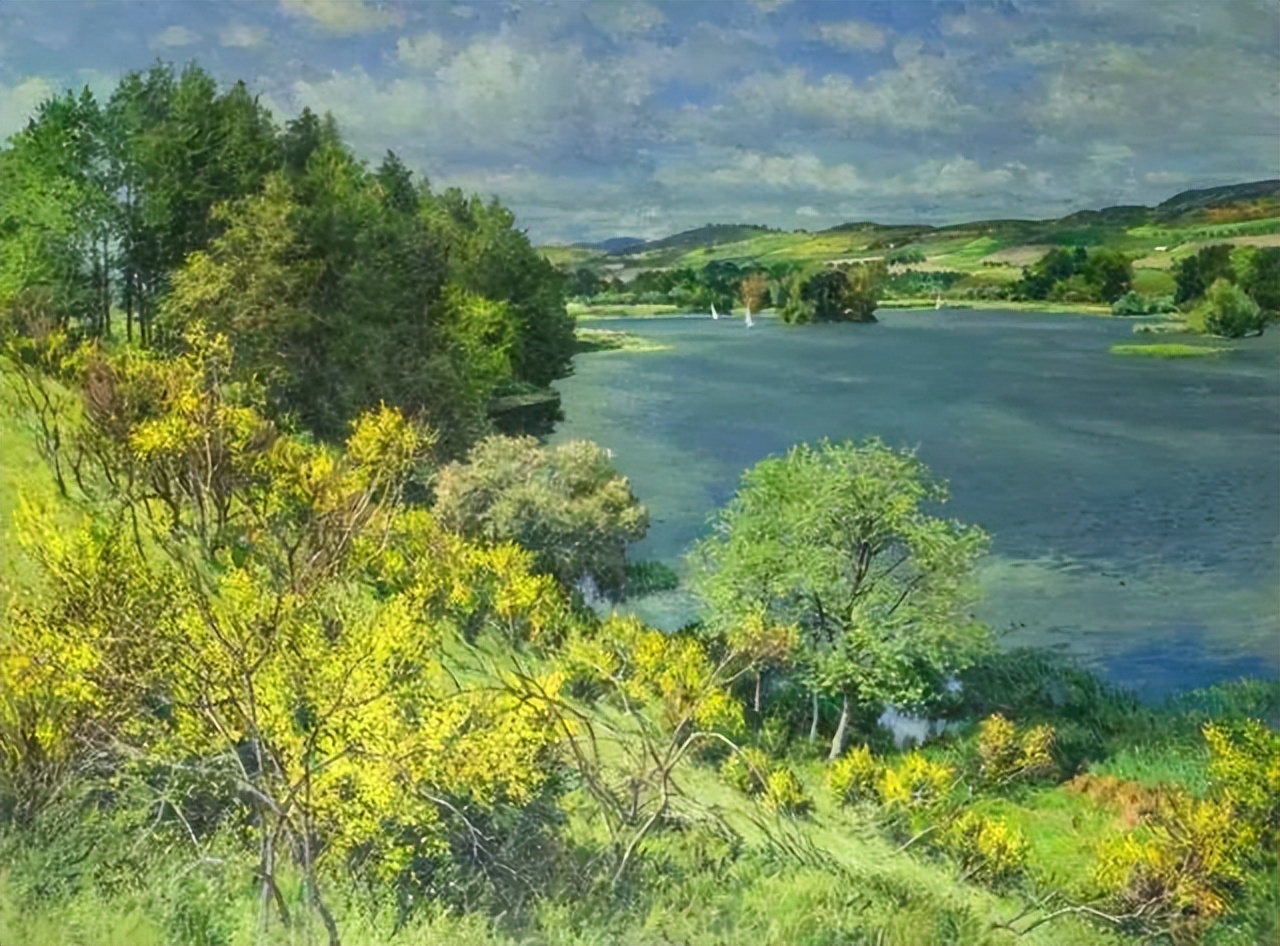 一组光影迷离苏格兰风景油画︱詹姆斯·麦金托什帕特里克绘画作品