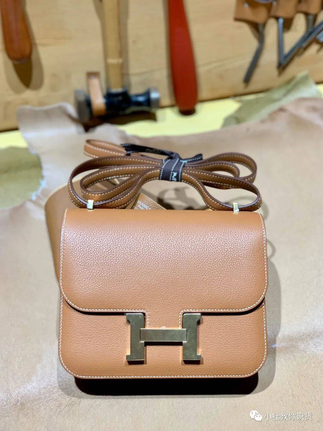 爱马仕hermes康康constance原版epsom皮大象灰单肩包全方位评测