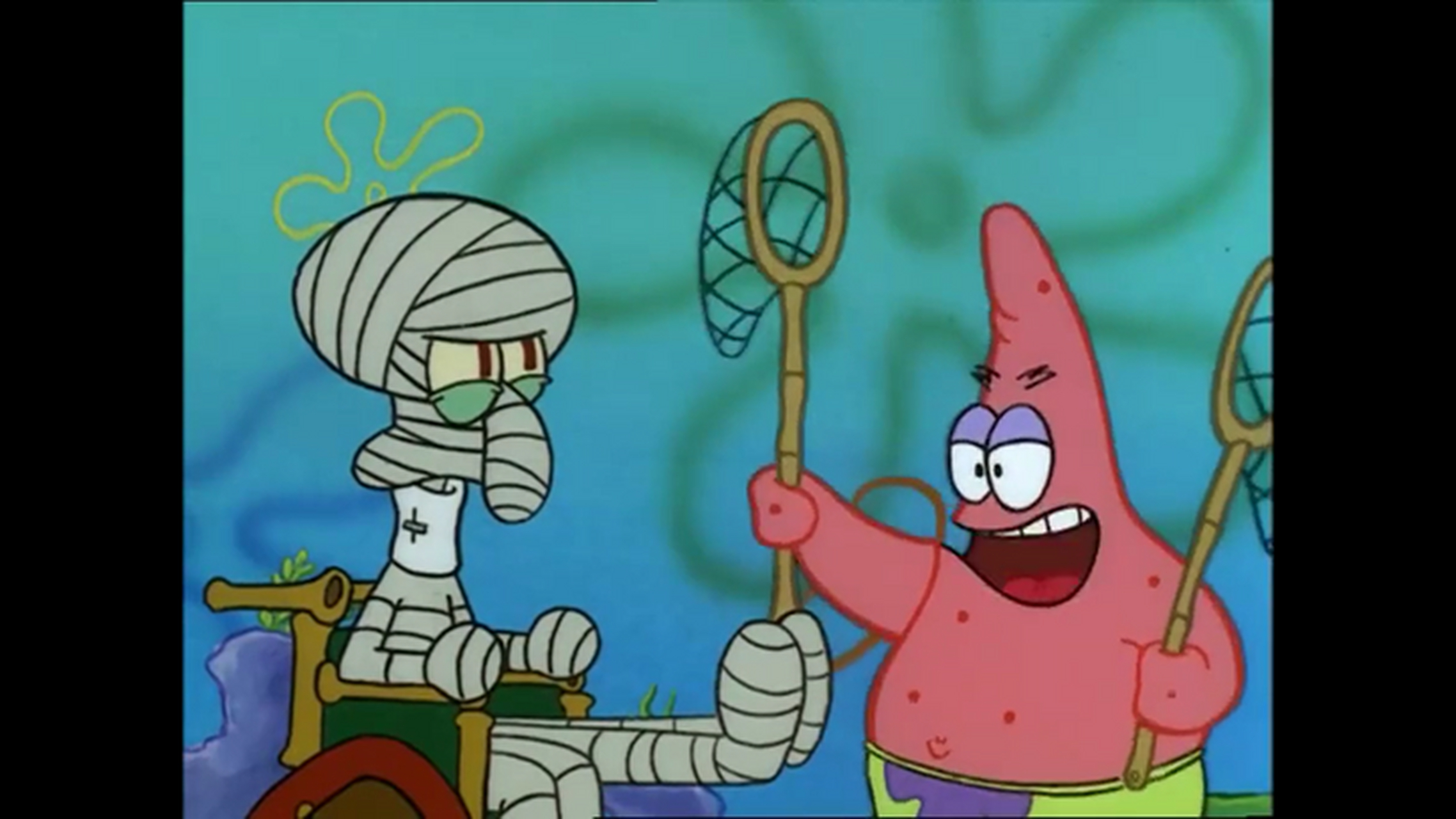 好邻居捣乱系列:海绵宝宝,派大星和水母不断迫害章鱼哥.