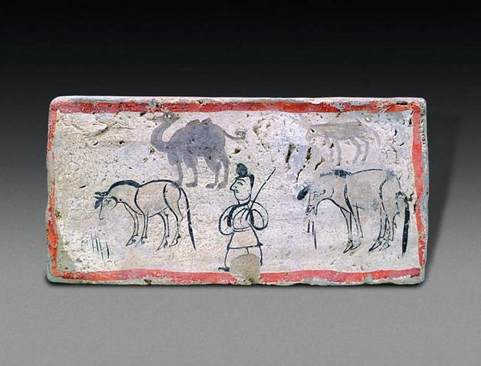 甘肃馆藏精品丨放牧图画像砖