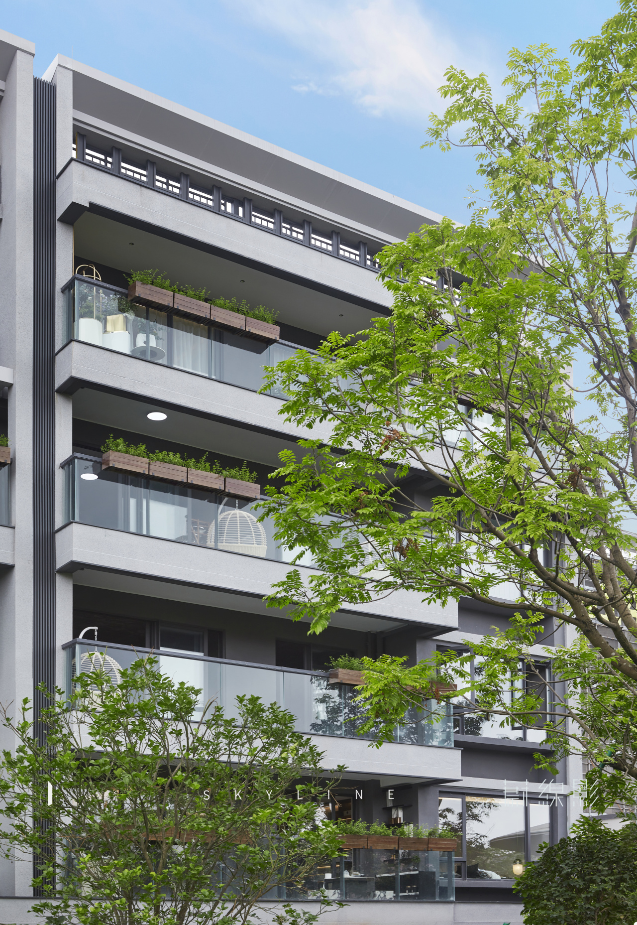 广州第二cbd花园小洋楼惬意建筑地产园林样板摄影